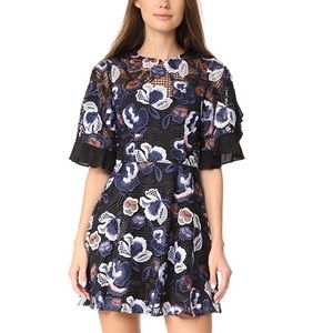 New La Maison Talulah embroidered Estee dress NWT